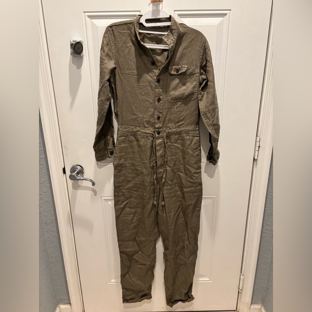 Alex Mill Olive Logan Tie Waist Linen Jumpsuit
Xsmall - Picture 3 of 5